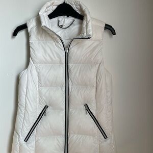 Elegant Women's Quilted Vest in White